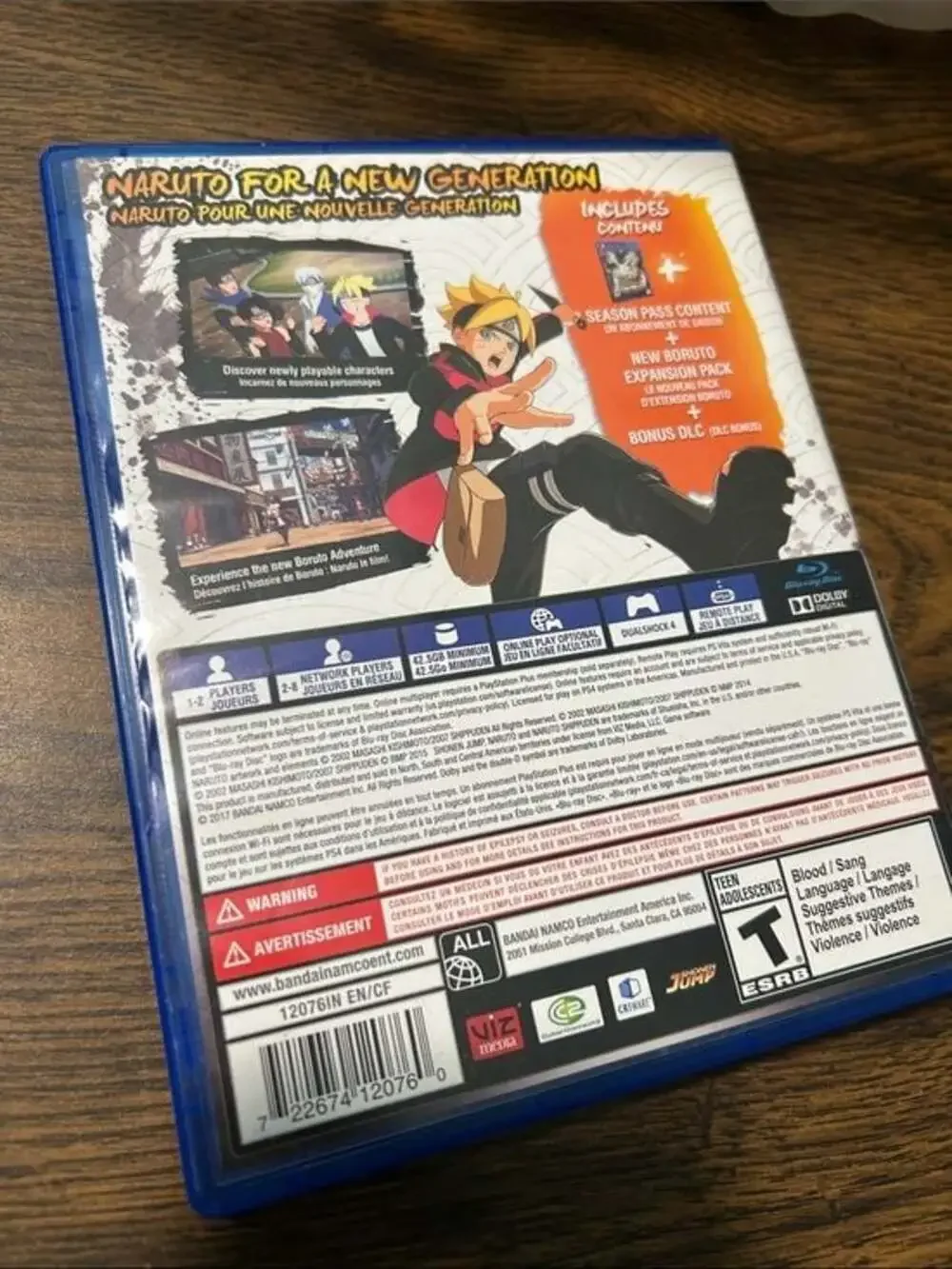 Sony PS4 Naruto Shippuden: Ultimate Ninja Storm 4 Road to Boruto - Blue Case